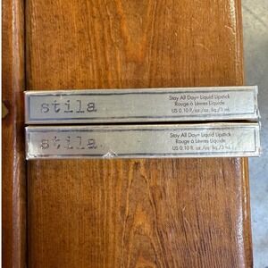 Lot of 2 Stila Stay All Day Liquid Lipstick Fiery Matte Red 0.10oz 3ml New Box